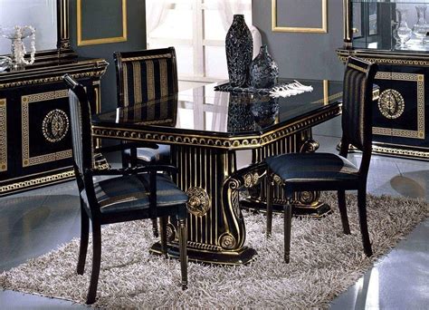 versace table and chairs|versace dining room furniture.